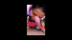 Assamese Gf Gave Blowjob to Her Bf and Also Allowed Him to Press Her Boobs In Outdoor