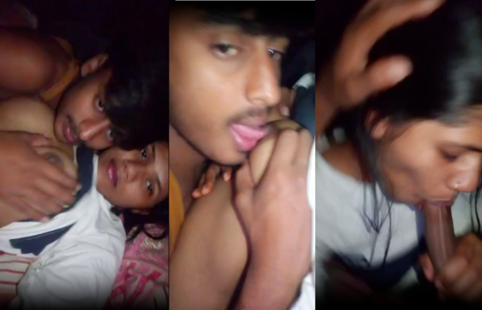 Desi Lovers XXX video fucking while boobs pressing