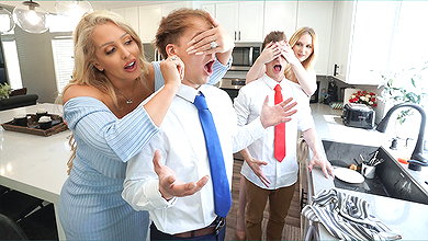 Alura Jenson and Audrey Madison Family Lunch Indian Sex MMS