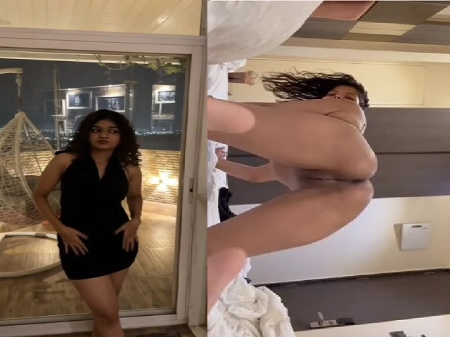 Young Indian baddie in doggy position Indian Sex MMS