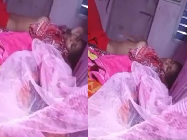 Sleeping Tamil sister boobs showing caught on camera